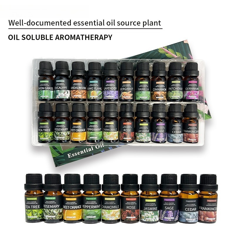 Fragrance Oil Set - 20 Kinds Aromatherapy Essential Oils Set