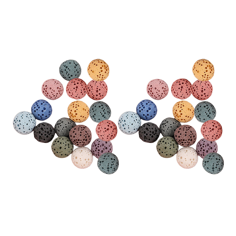 Home Fragrance Potpourri - 33pcs Volcanic Stone Diffuser Beads 10Mm