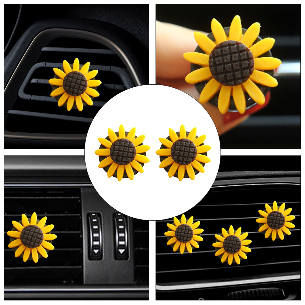 2Pcs Sunflower Car Aromatherap - Home Fragrance Potpourri review and price