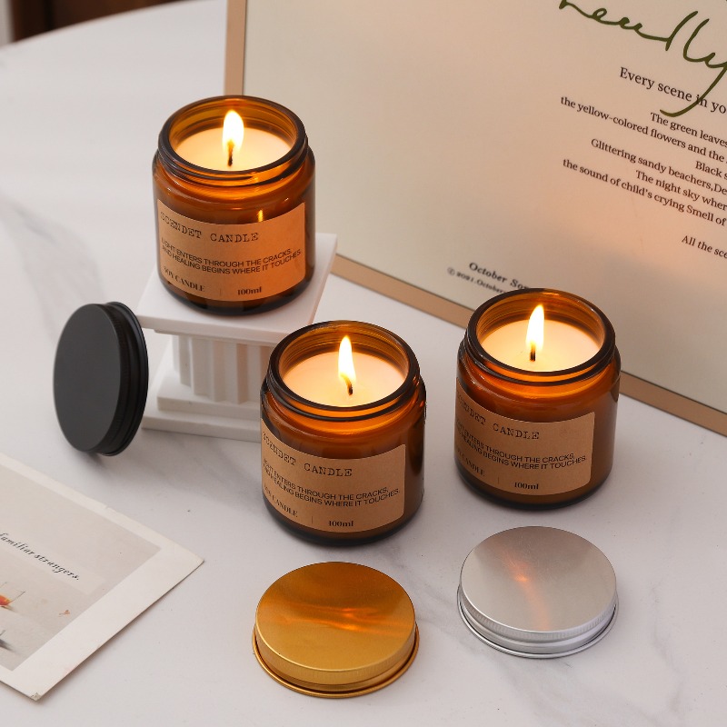 Amber Jar Soy Wax Scented Cand - Amber Jar Candle review and price
