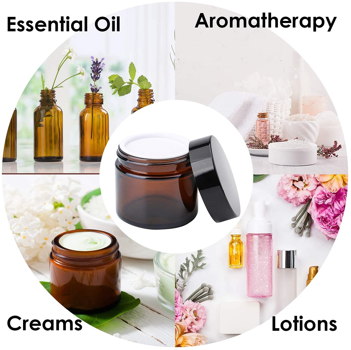 20pcs 5ml 10ml 15ml 20ml 30ml  - Amber Jar Candle review and price