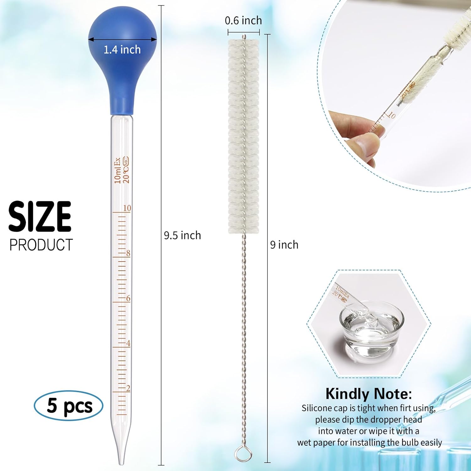 5 Pack 10ml Glass Pipette Drop - Fragrance Oil Set review and price