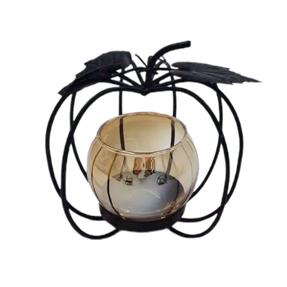 Iron, Glass Iron Glass Candle  - Amber Jar Candle review and price