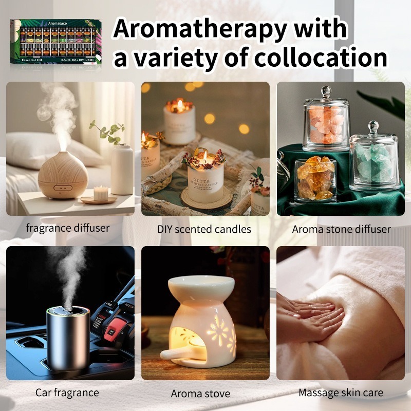 20 Kinds Aromatherapy Essentia - Fragrance Oil Set review and price