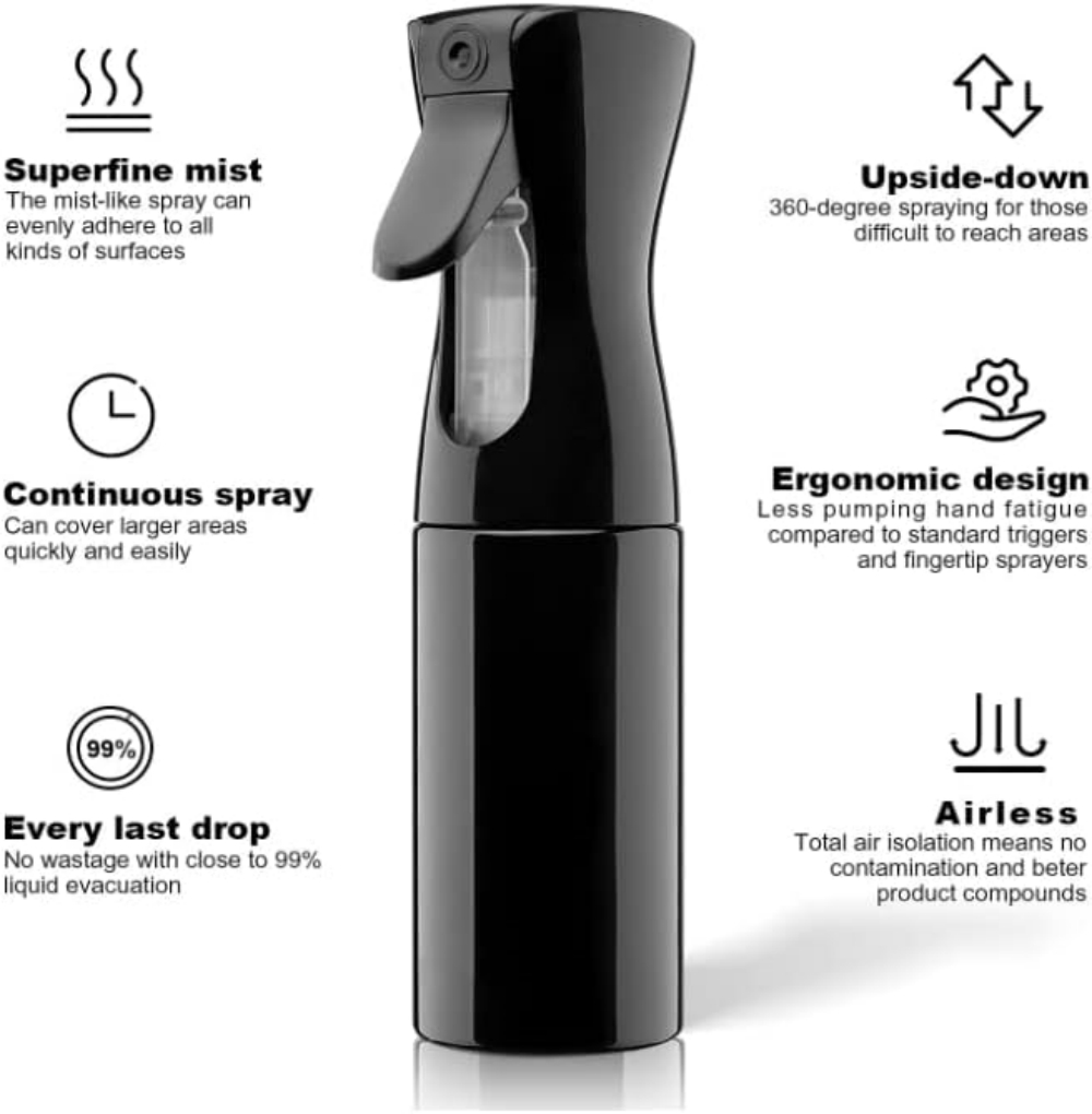 200ml Continuous Spray 360° Up - Room Spray Bottle review and price